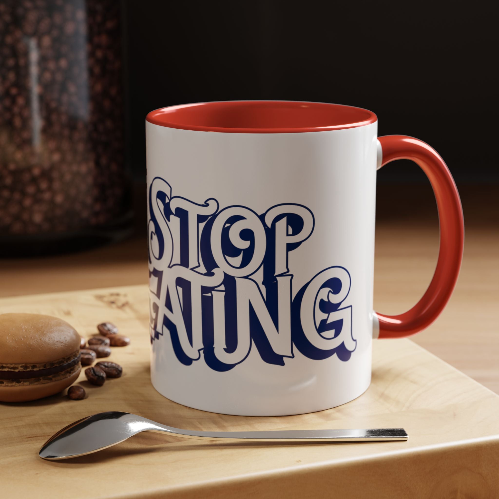 Don’t Stop Creating Inspirational Accent Coffee Mug from Buffalo Creative Workshop POD