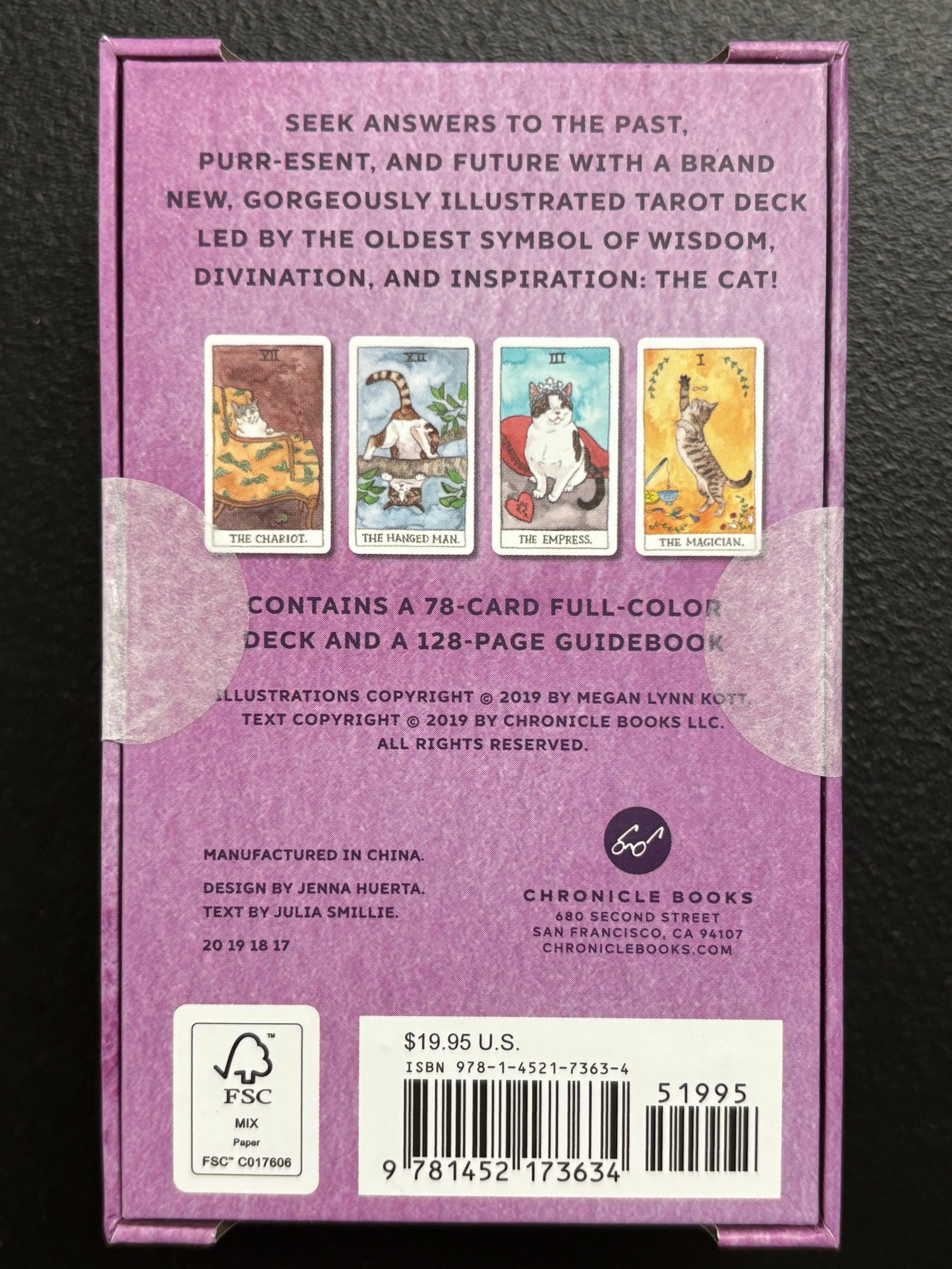 Cat Tarot: 78 Cards & Guidebook